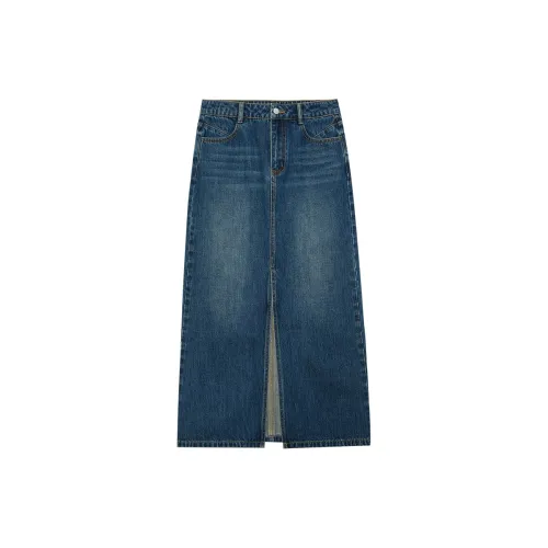 WESTLINK Denim Long Skirts Women's Blue