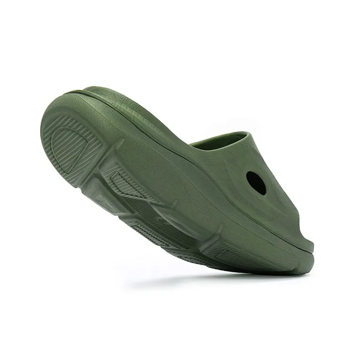 ENBO Quiet Slide Slippers Men's Avocado Green-2