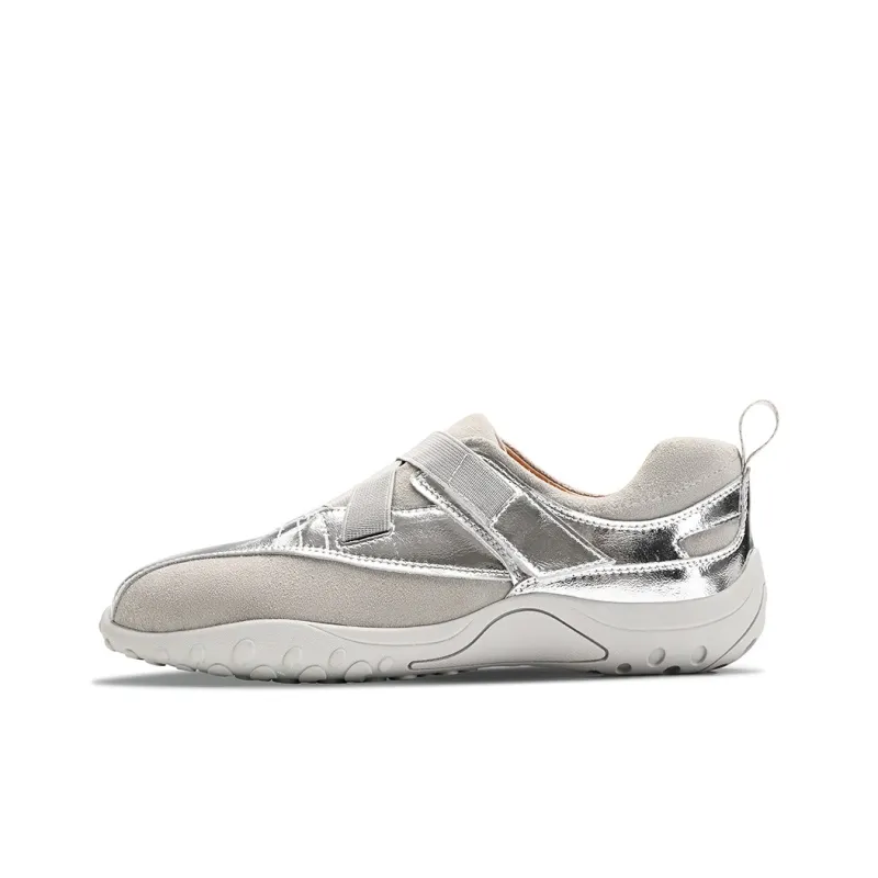 BOSSSUNWEN Low Top Casual Shoes Women's Silver-0