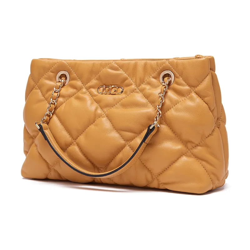 Montagut Sheepskin Chain Bag, Shoulder Bag Regular Women's Ecru/Light Green/Stone Gray/Acorn/Ice Coffee/Yellow/Black-24