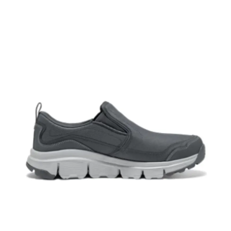 Skechers OUTDOOR MENS Anti Slip And Wear Resistant Breathable Trekking Shoes Men's Gray Orange-1