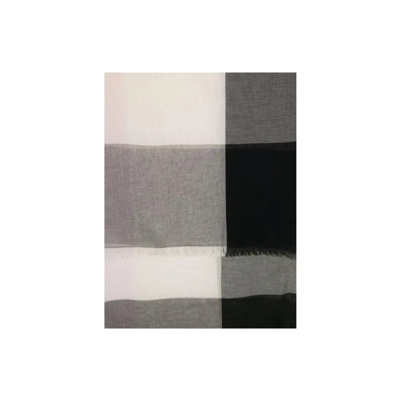 BARBOUR Cotton Knit Scarves Women's Gray-1