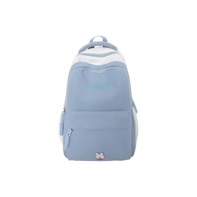 Parker Bear Nylon Backpack Unisex Black White/Blue White/Pink White/Red White/Green White-4