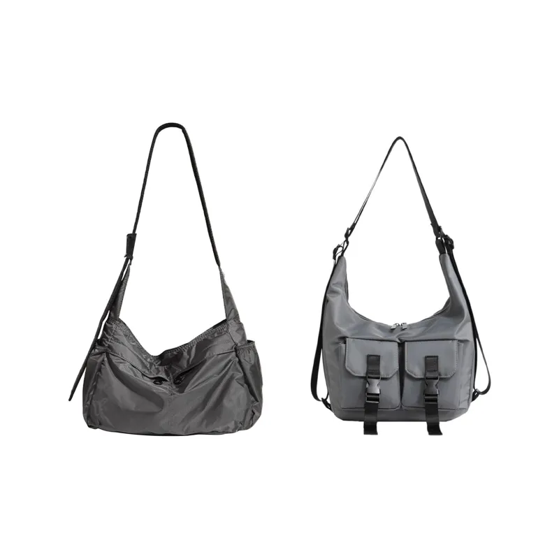TAKI Oxford Shoulder Bags Regular Unisex Black/Gray-18