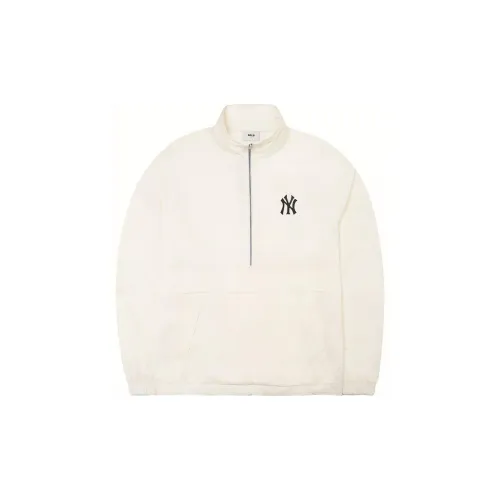 MLB Base Logo Jackets Unisex Ivory White