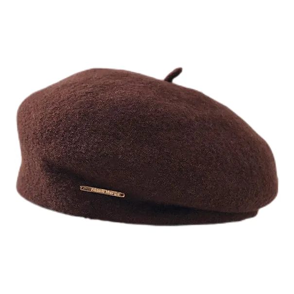 MINGYUANDAILI Wool Berets Women's-5