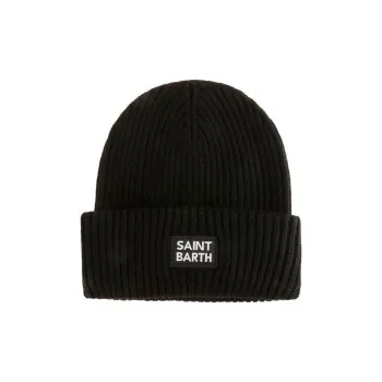 MC2 Saint Barth Logo Patch Wengen Knitted Beanie