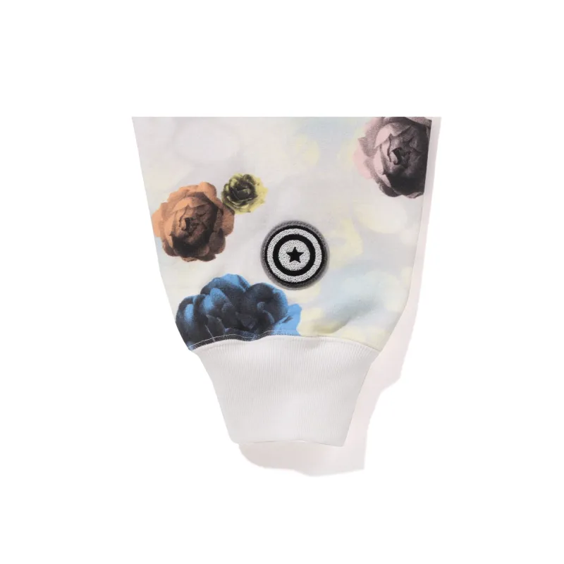 Bape Floral Camo Shark Relaxed Fit Full Zip Hoodie-9