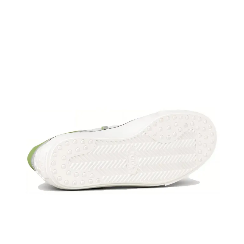 AUTOMOBILI LAMBORGHINI x TOD'S Low-Top Skateboard Shoes Men's Gray White Green-4