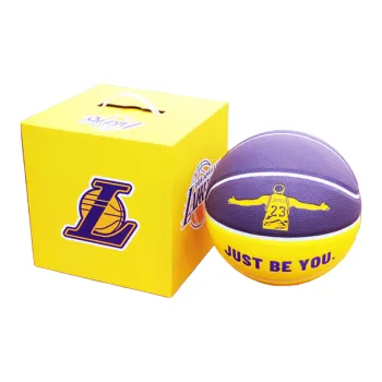 THREEHUAN PU Basketball Purple Yellow Size 7 Ball Training Unisex