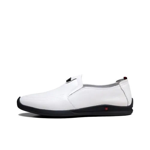 Spider King Gommino Loafers Men White