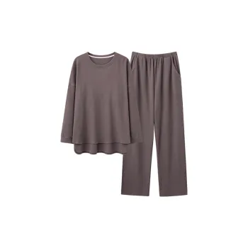Qiao Ni Tong Pajama Set Men's Brown