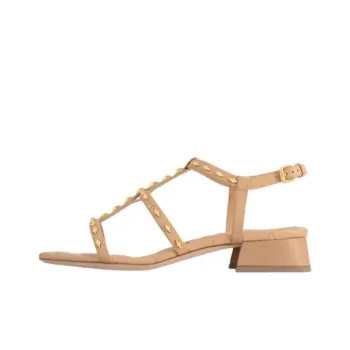 LOUIS VUITTON Céleste Strap Sandals 3cm Women's Beige