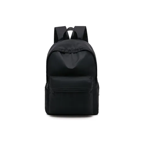 Old man's head Backpacks Black