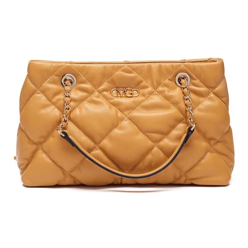 Montagut Sheepskin Chain Bag, Shoulder Bag Regular Women's Ecru/Light Green/Stone Gray/Acorn/Ice Coffee/Yellow/Black-23