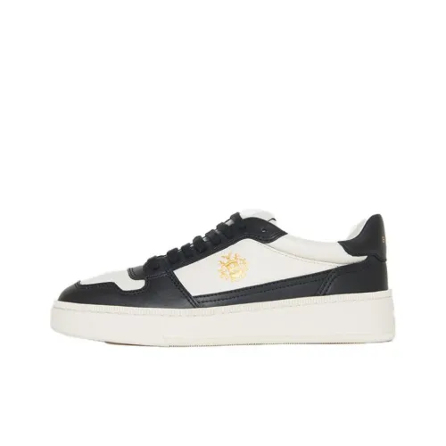 BALLY Low-Top Skateboard Shoes Women's Black White
