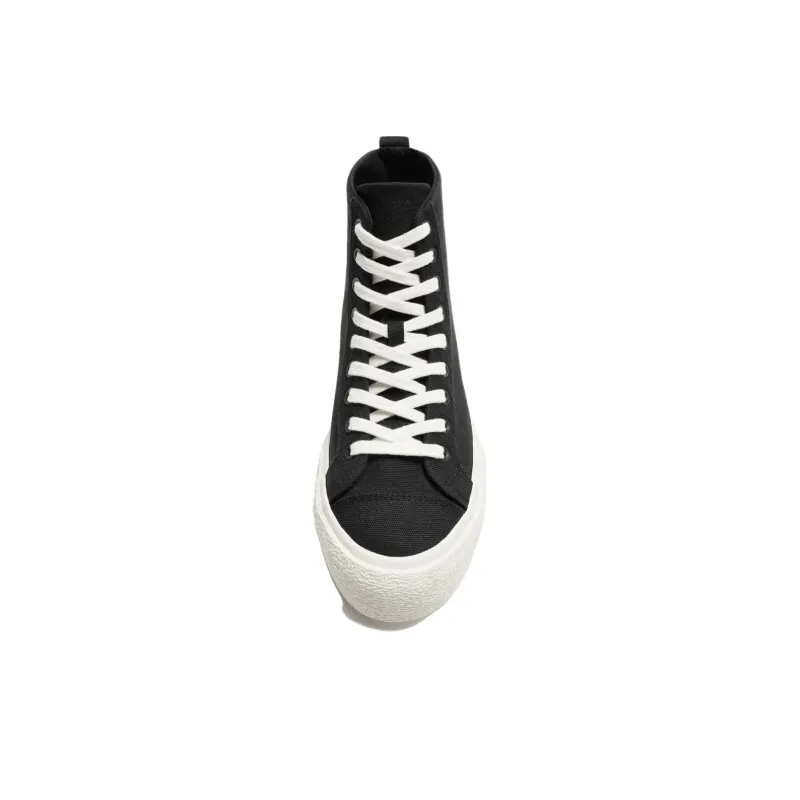 ZARA High Top Skateboard Shoes Men's Black-3