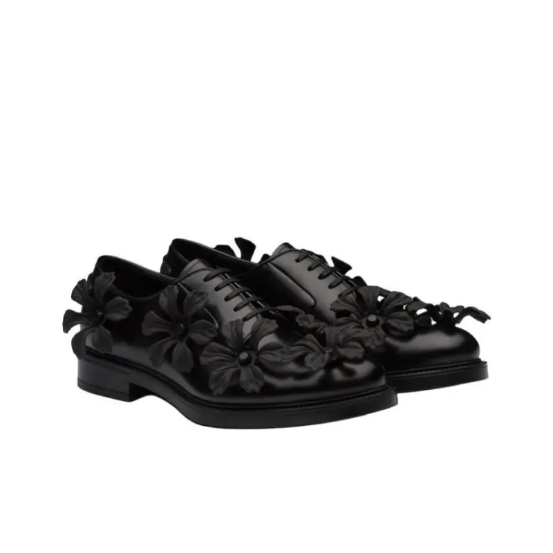 PRADA Dress Shoes Men Low Top Black-2
