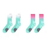 0501-C02 Lake Blue White+Pink (2 Pack)