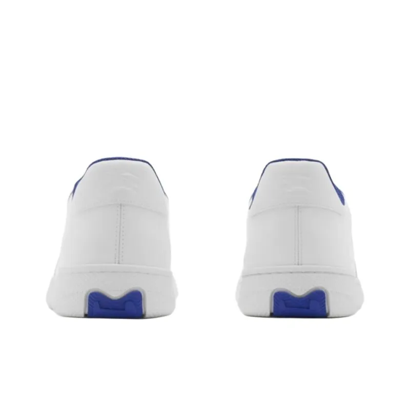 Burberry Terrace Low Top Skateboard Shoes Women's White Blue-4