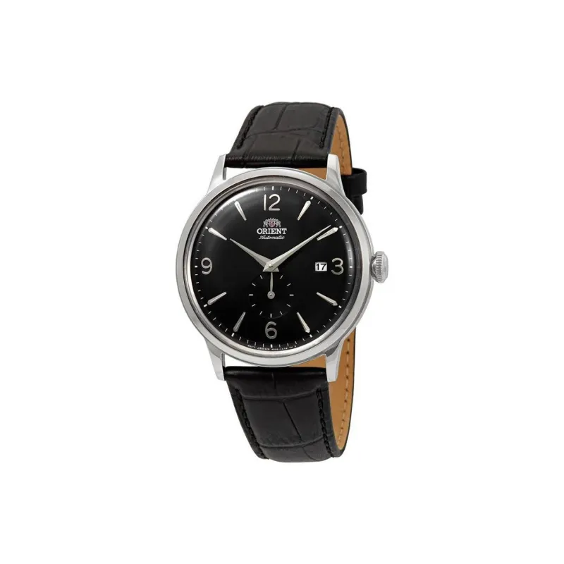 ORIENT Mechanical Classic Collection Automatic Mechanical Movement Leather Strap Watch 40mm Men's Watches Black Dial-0