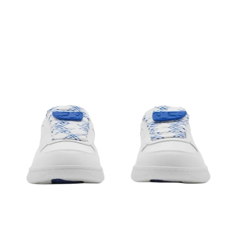 Burberry Terrace Low Top Skateboard Shoes Women's White Blue-2