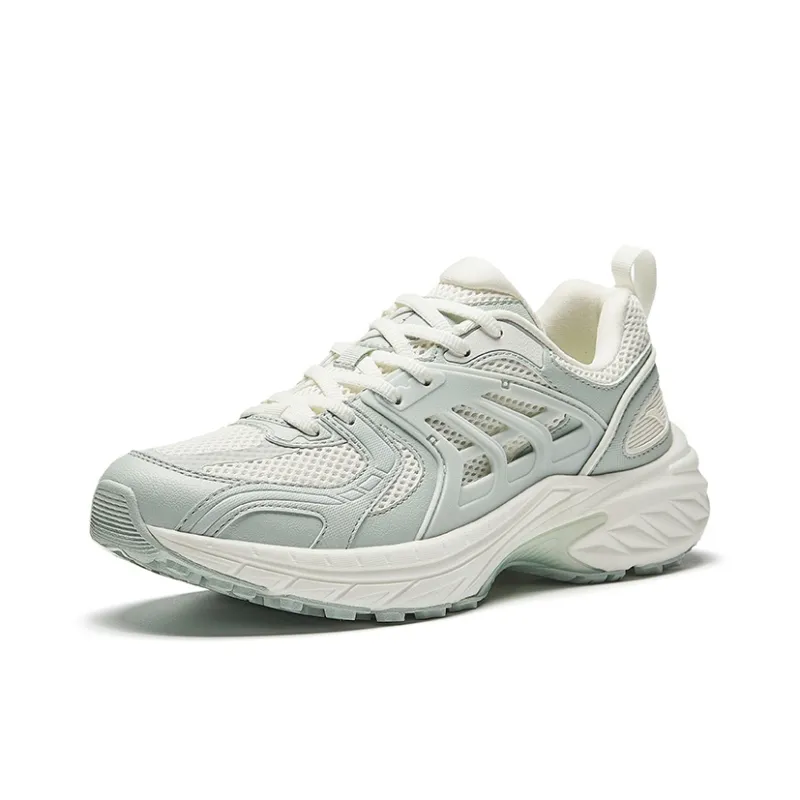 Anta Lightweight Low Top Casual Running Shoes Women's White Gray-1