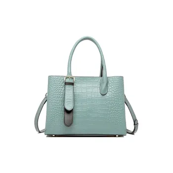 Yalu Top Grain Cow Leather One Shoulder Handbags Women's Pearl Blue/Black/Ecru/Red