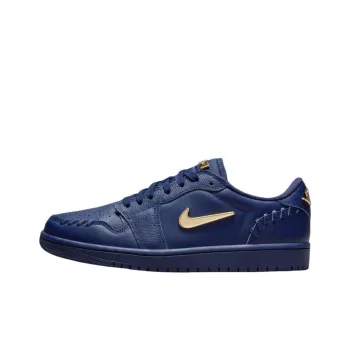 JORDAN 1 Low Method Of Make Midnight Navy Metallic Gold Women's