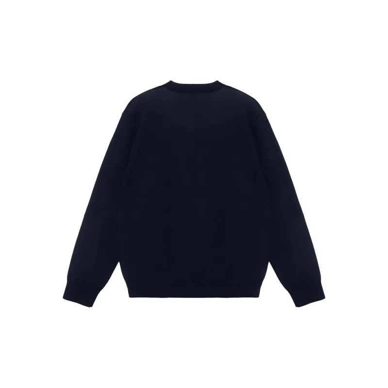 Burberry Logo Intarsia Wool Cotton Sweater-1