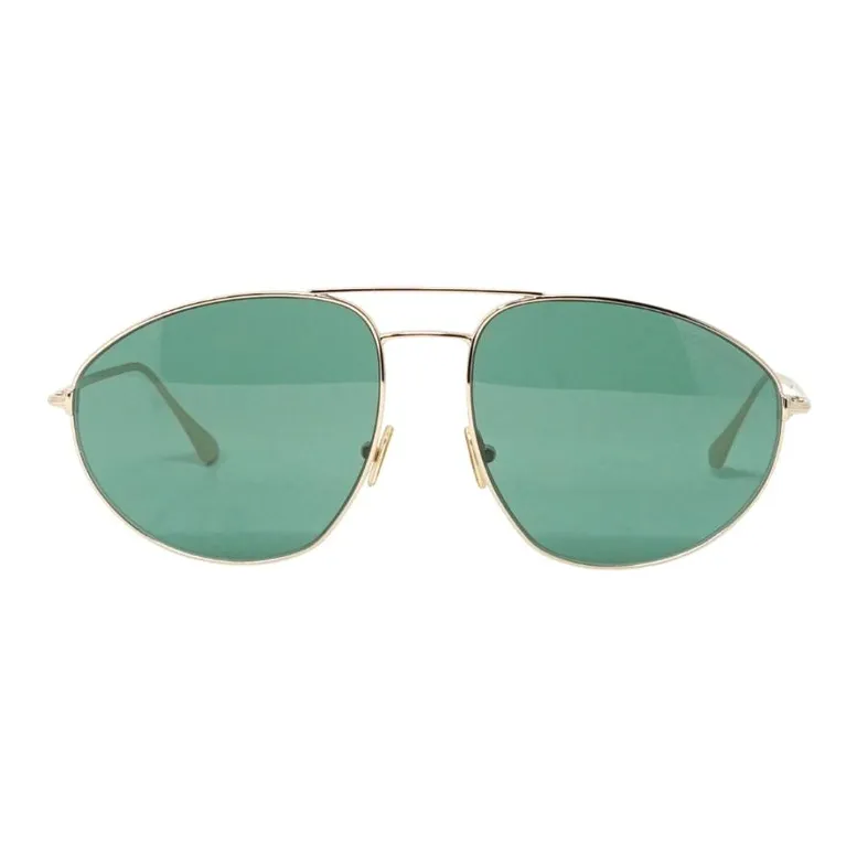 TOM FORD Metal Aviator Sunglasses Unisex Gold-1