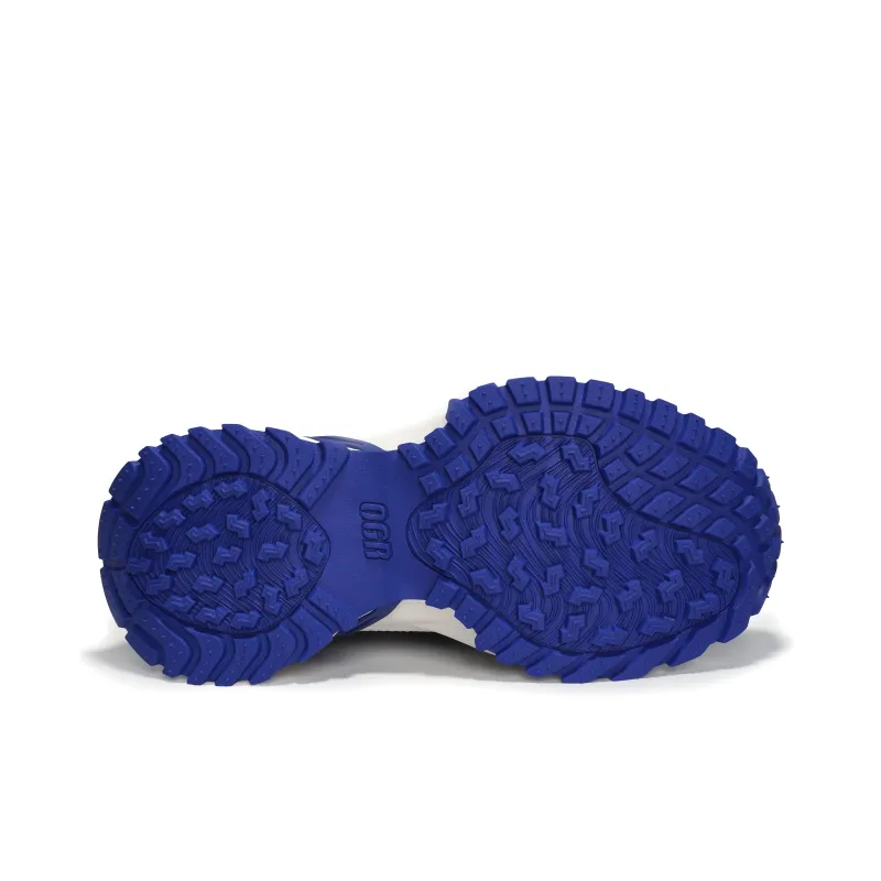 OGR Abrasion Resistant Breathable Height Increasing Low Top Running Shoes Unisex Luo Blue-4