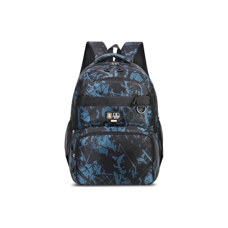 Dusen Kangaroo Oxford Backpack Regular Unisex Blue/Black Gray/Black Green/Black Blue-10
