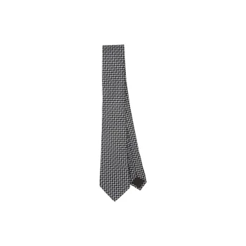 GIORGIO ARMANI Geometric Patterned Pointed Tip Tie