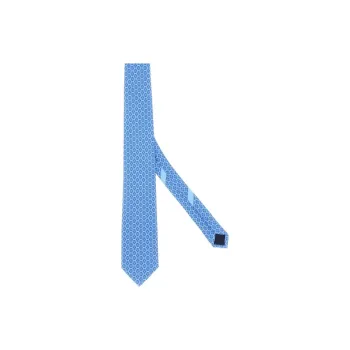 FERRAGAMO Silk Ties Men's Sky Blue