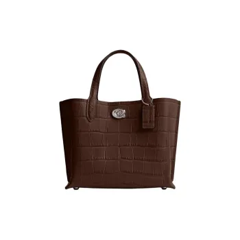 COACH Willow Leather Tote Bag Shopping Bag Shoulder Bag Crossbody Bag Handbag Medium Size Women's Maple