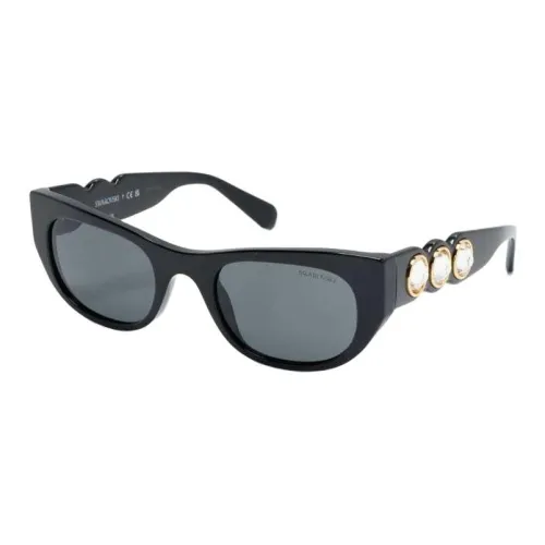 Swarovski Oval-frame Sunglasses