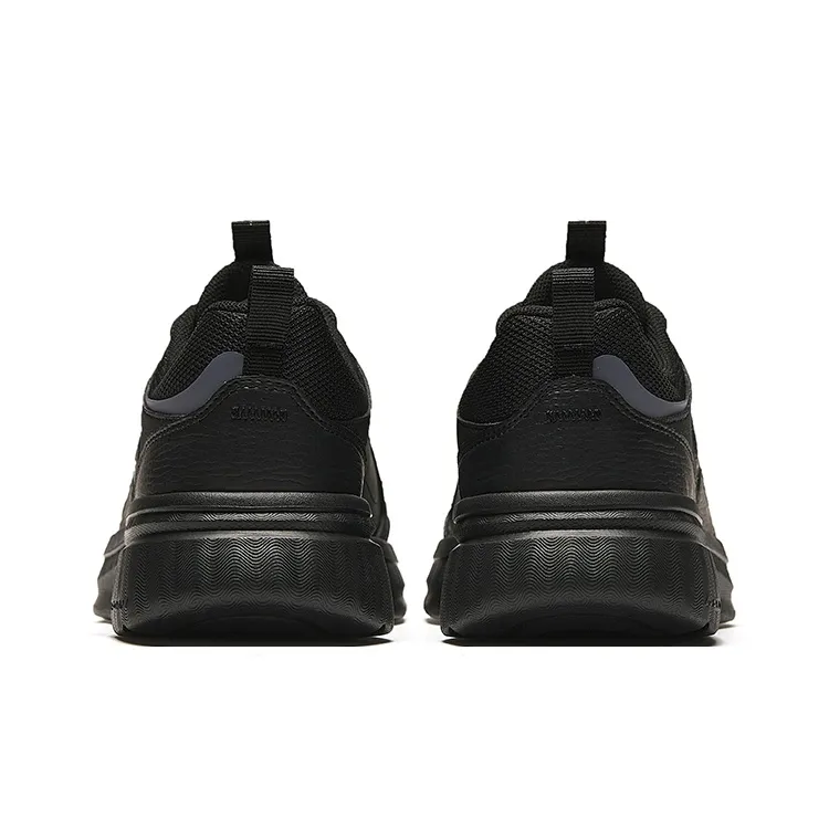 Anta Anti Slip Wear Resistant Low Top Casual Shoes Women's Black Steel Gray-3