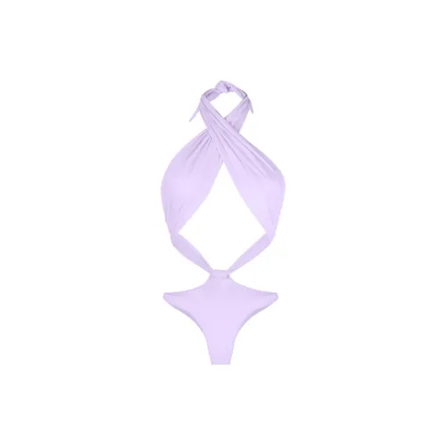 REINA OLGA Showpony Crossover-neck Swimsuit