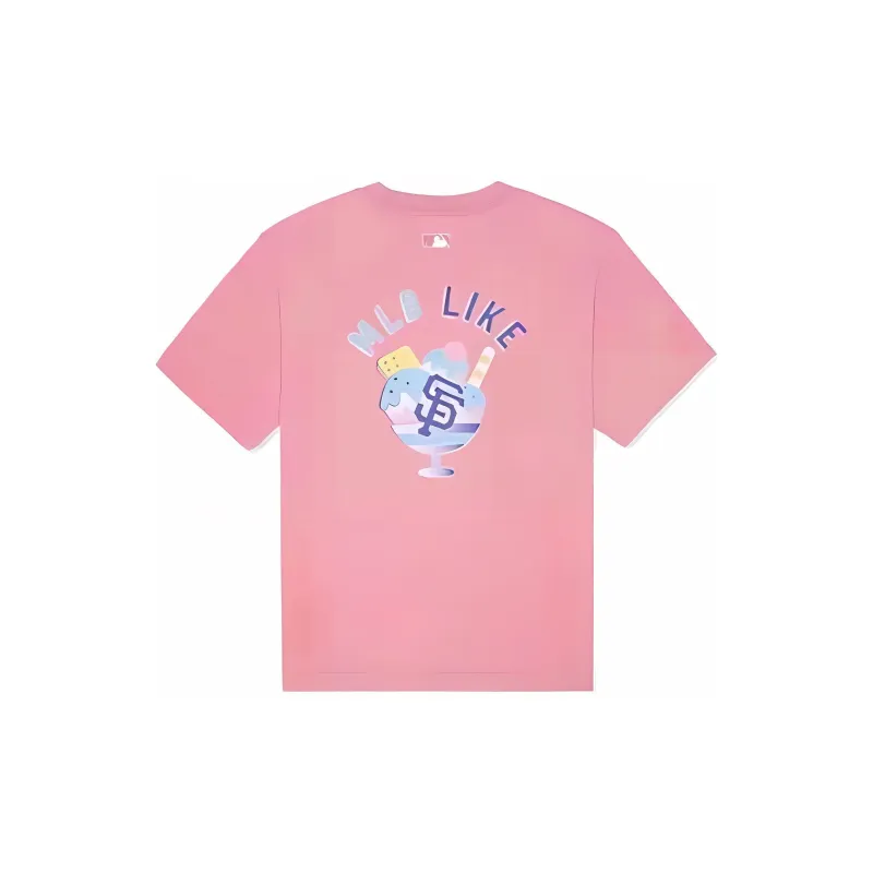 MLB Like Collection T Shirt Unisex Light Pink-1