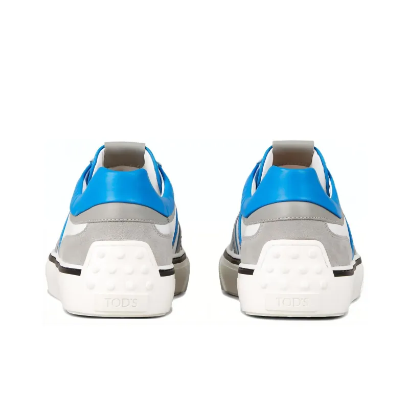 AUTOMOBILI LAMBORGHINI x TOD'S Low-Top Skateboard Shoes Men's Gray White Blue-3