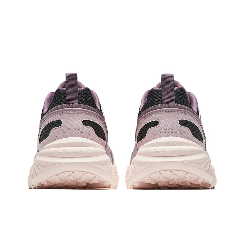 Anta Lightweight Low Top Casual Running Shoes Women's Purple Black-3