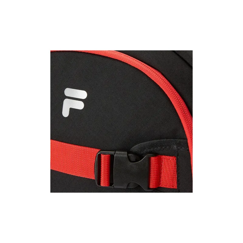 FILA FUSION Fabric Backpack Regular Unisex Black & Red-3