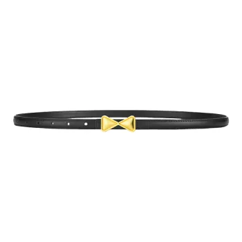 Emperor Penguin Bowknot Style Minimalist Multicolor Slim Fit Business Suit Dress Cow Split Leather Belts Women's <2cm