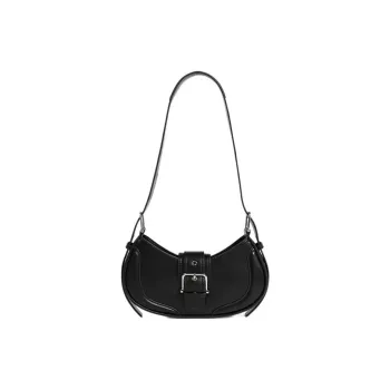 Carksky PU Crossbody Bag Shoulder Bag Women's Black/White