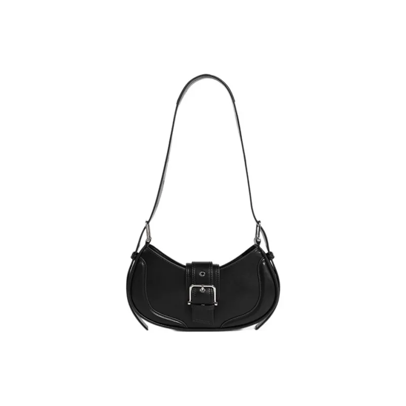 Carksky PU Crossbody Bag Shoulder Bag Women's Black/White-0