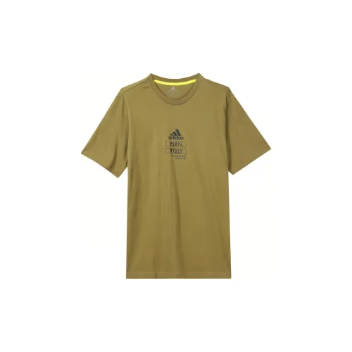 Adidas T-Shirts Men Earth Yellow