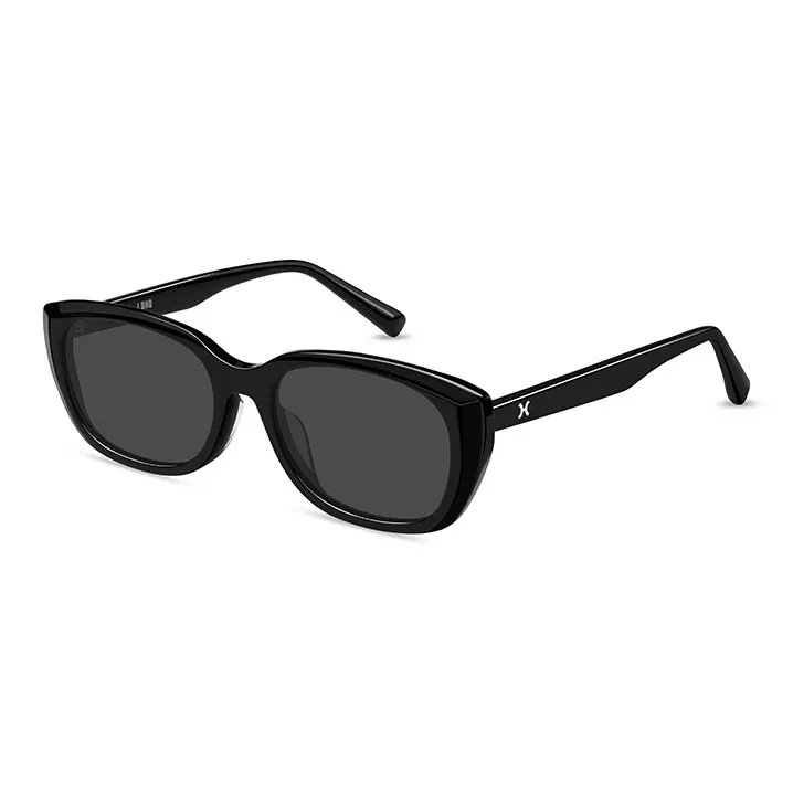 LOHO Plate Frame Oval Sunglasses Unisex Peach Pink-4