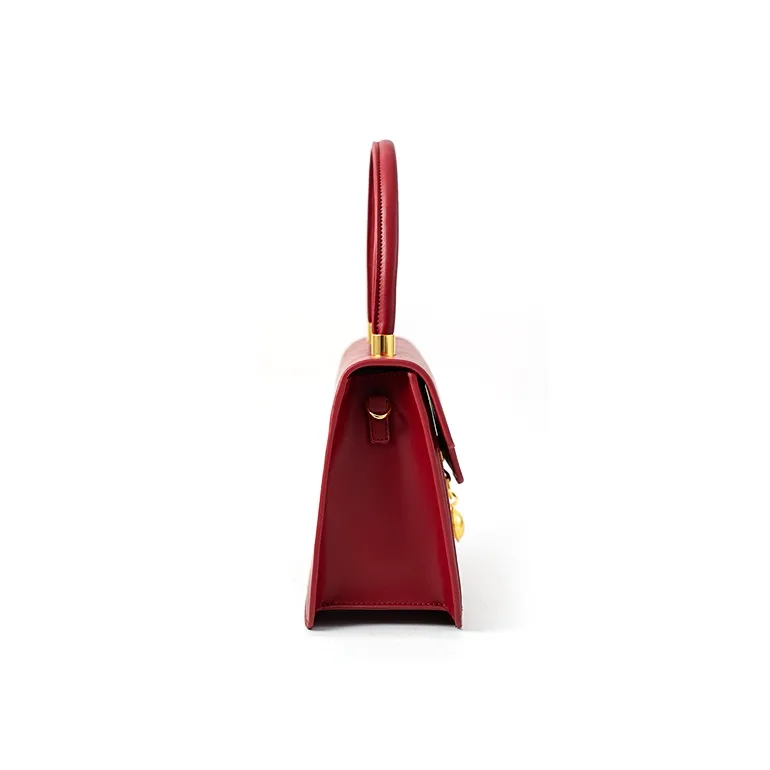 Vigno Synthetic Leather Handbag One Shoulder Crossbody Regular Women's Red-2