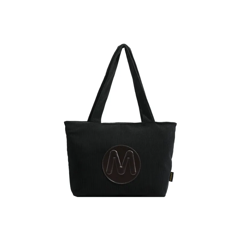 Single Warehouse Nylon Fabric Shoulder Bag Women's Ecru/Black/Light Brown/Green-4